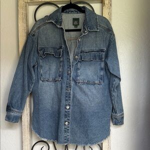 Wild Fable | Oversized Denim Button-Up Jacket | Small